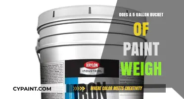 How Much Does a 5-Gallon Bucket of Paint Weigh?