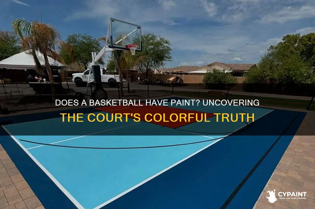 does a basketballl have paint on it