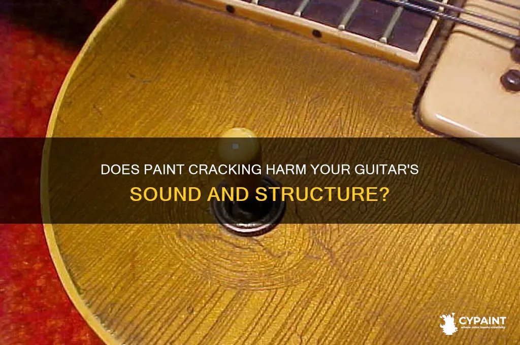 does a crack in paint affect guitar
