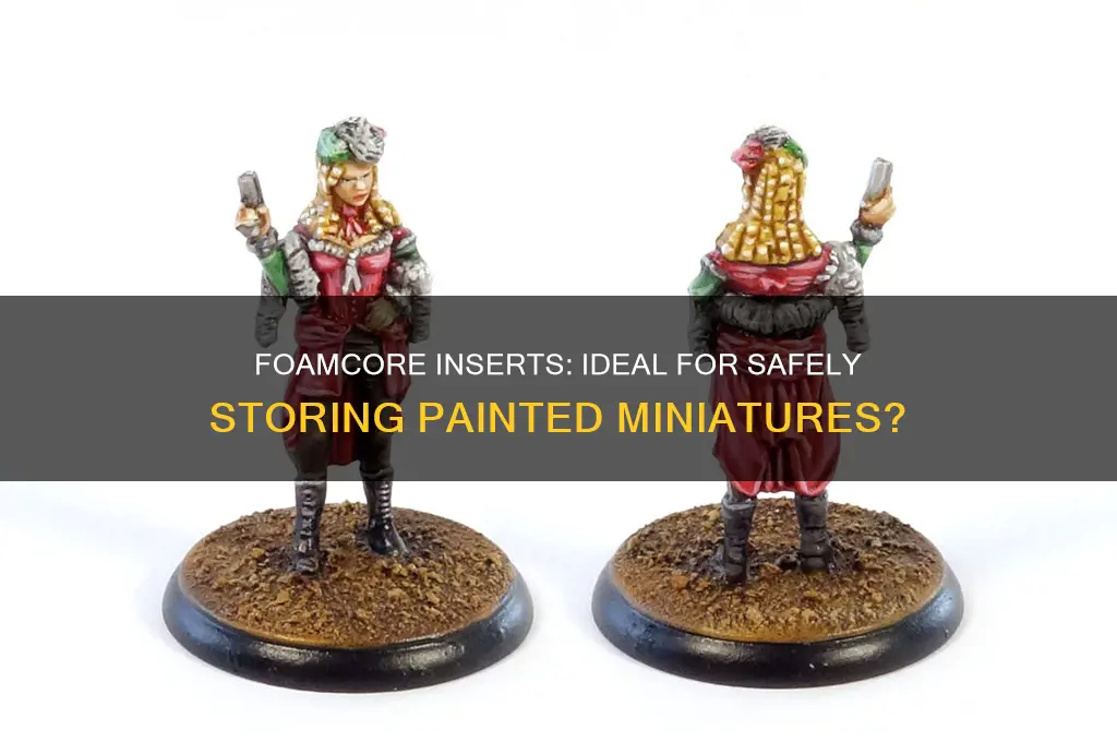 does a foamcore insert support painted minis