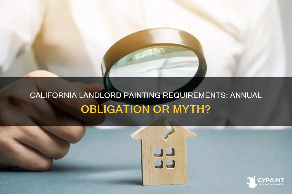does a landlord have to paint every year in california