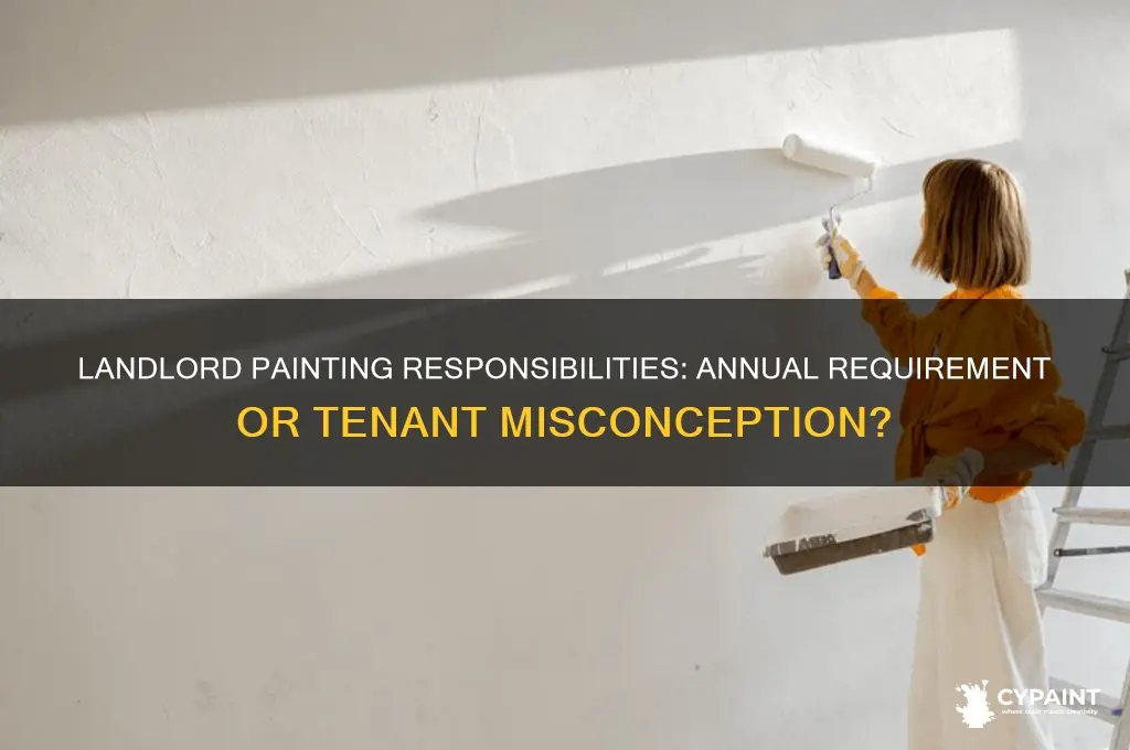 does a landlord have to paint every year