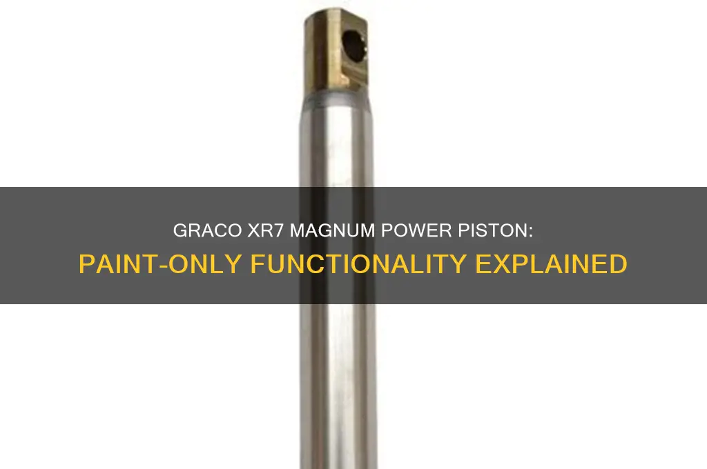 does a magnum by graco xr7 power piston only paint
