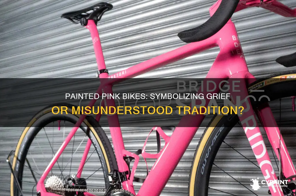 does a painted pink bike mean you lost a child