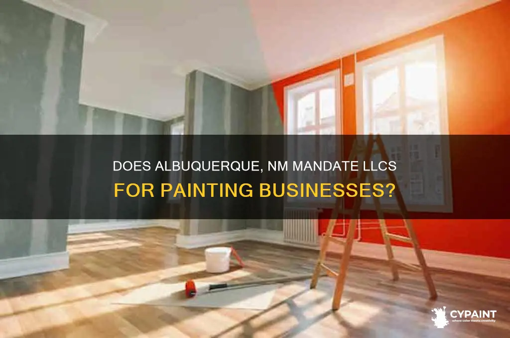 does abq nm require painting buisnesses to have an llc