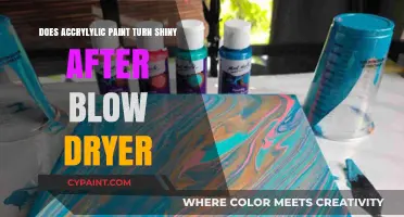 Does Acrylic Paint Turn Shiny After Using a Blow Dryer?