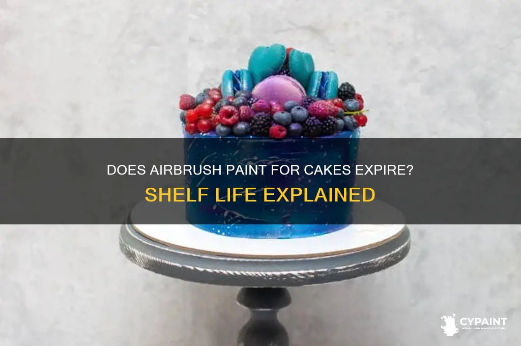 does air bursh paint for cake expire