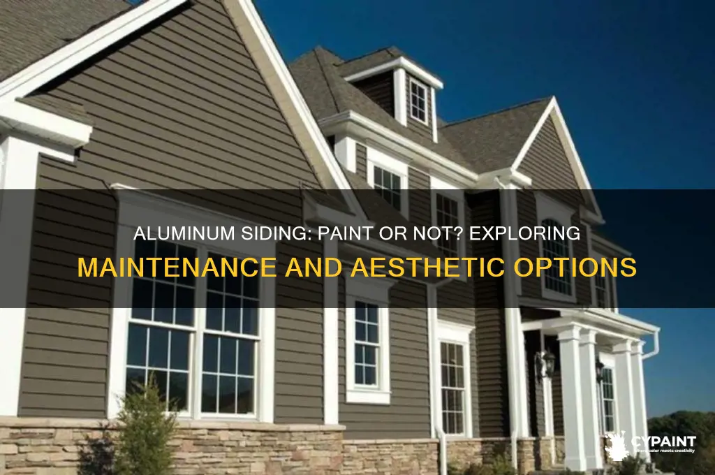 does aluminum siding have to be painted