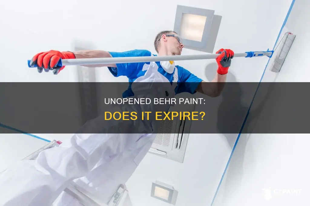 does an unopened behr interior satin enamel paint expire