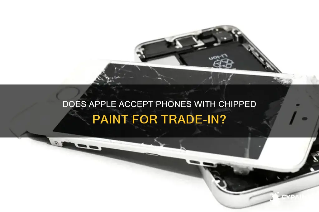 does apple accept your phone if the paint is chipped