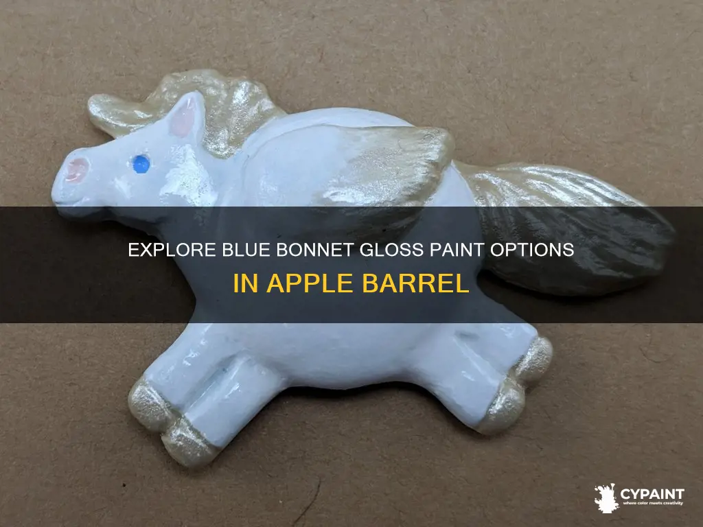 does apple barrel blue bonnet come in gloss paint
