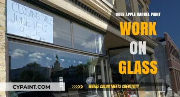 Can Apple Barrel Paint Adhere to Glass Surfaces Effectively?