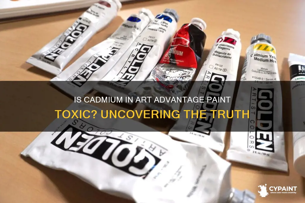 does art advantage paint contain toxic cadmium