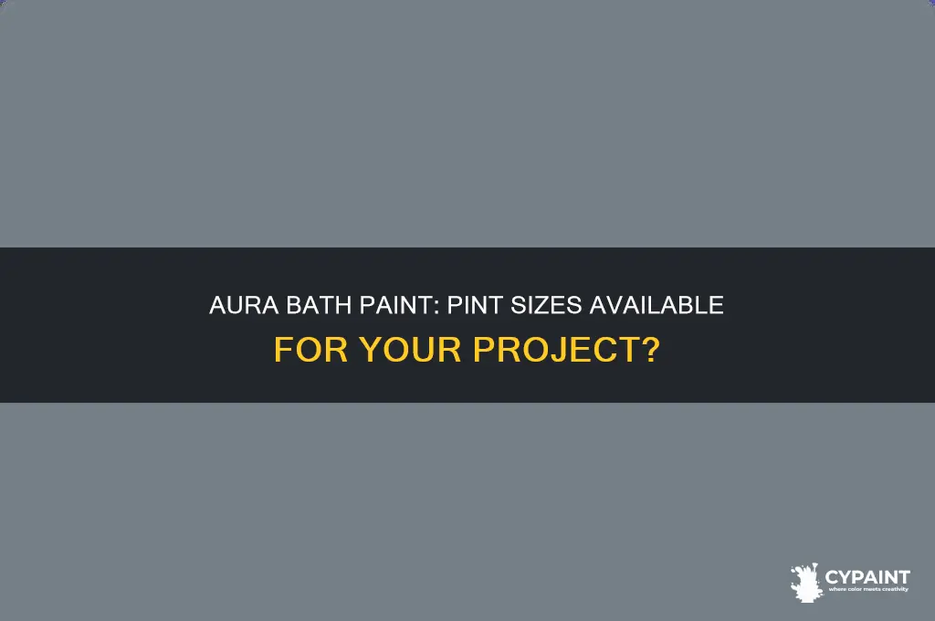 does aura bath paint come in pints