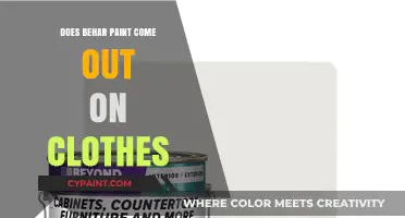 How to Remove Behar Paint Stains from Clothes: Tips and Tricks