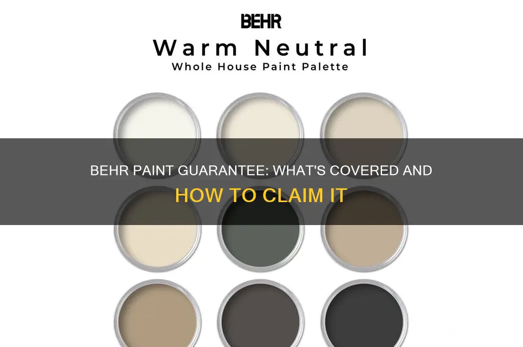 does behr offer a guarantee on their paint