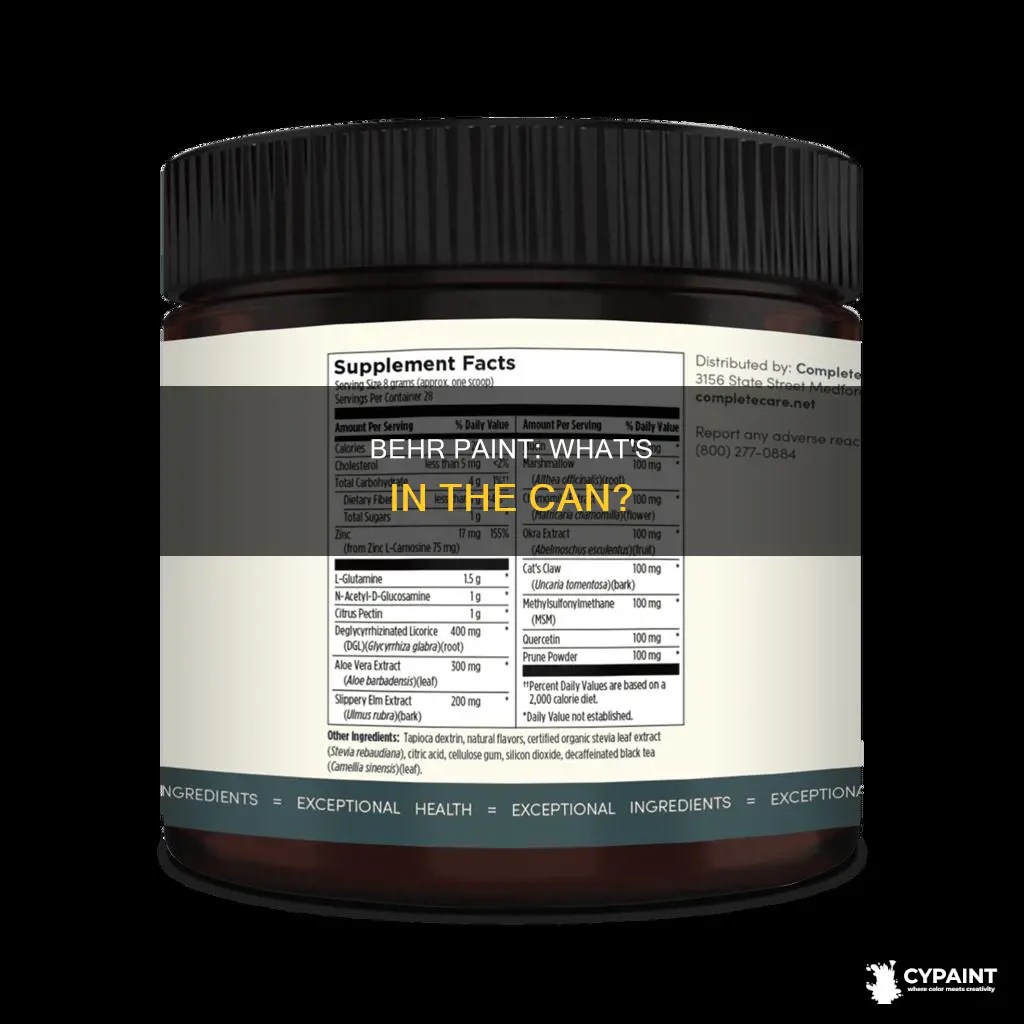 does behr paint contain ethylene glycol ethers and biocides