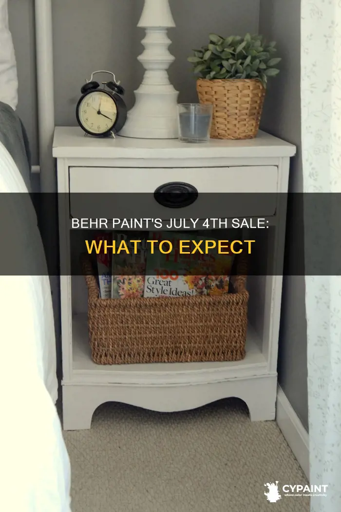 does behr paint go on sale on july 4th