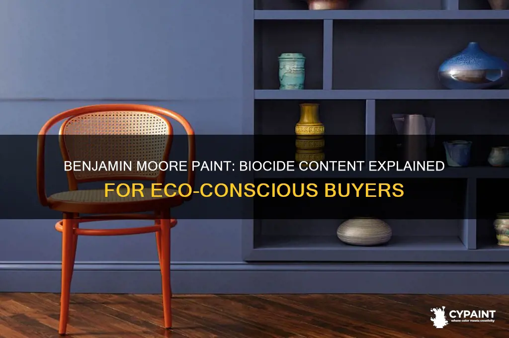 does benjamin moore have biocides in paint