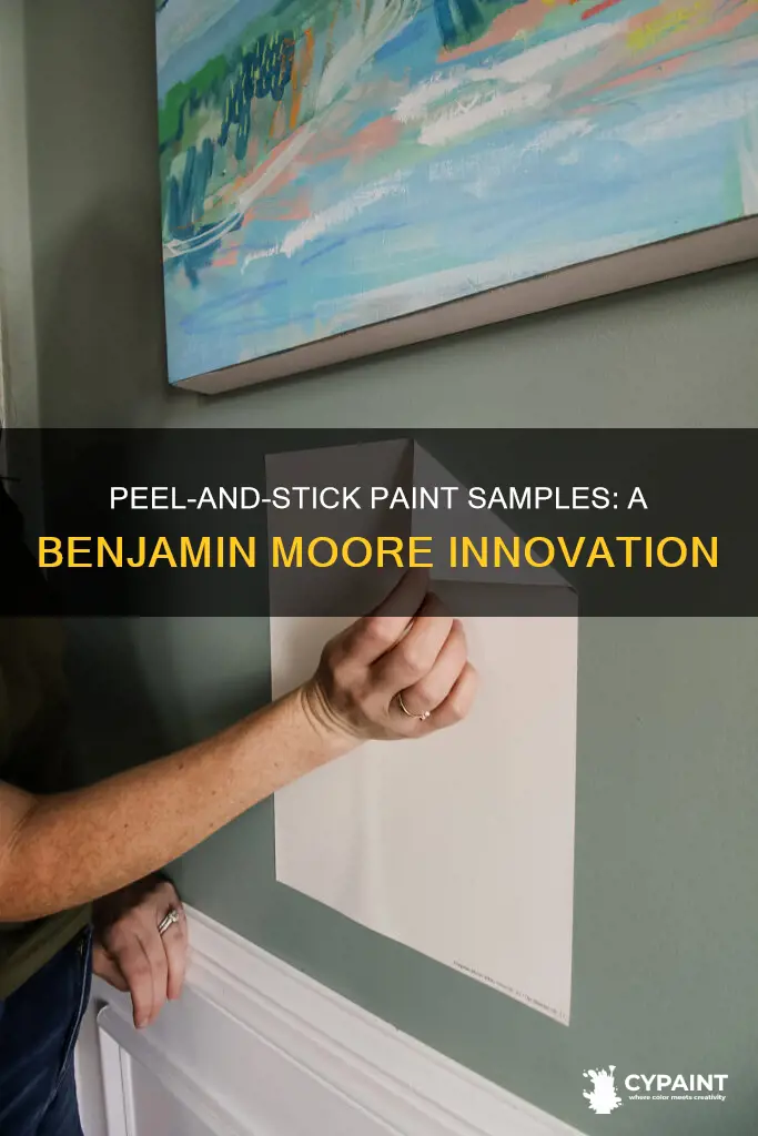 does benjamin moore have peel and stick paint samples
