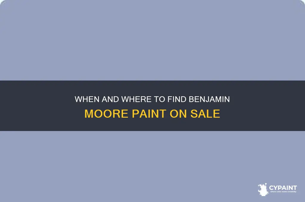 does benjamin moore paint go on sale