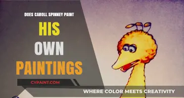 Does Caroll Spinney Paint His Own Art?