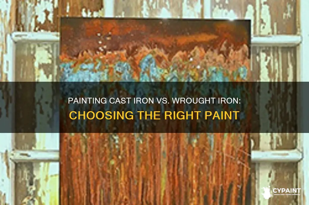 does cast iron require a differnt paint than wrought iron