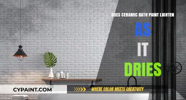 Does Ceramic Bath Paint Lighten as It Dries? A Guide
