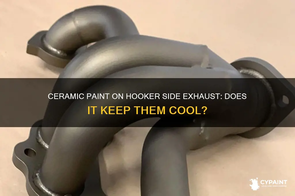 does ceramic paint on hooker side exhaust keep them cool