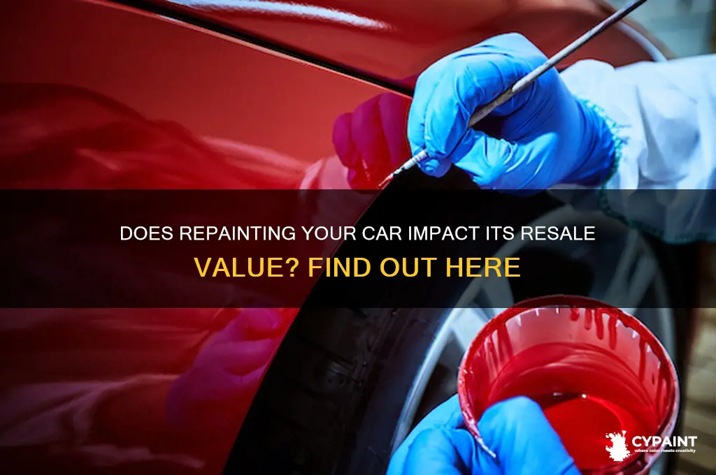 does changing paint of vehicle hurt the price
