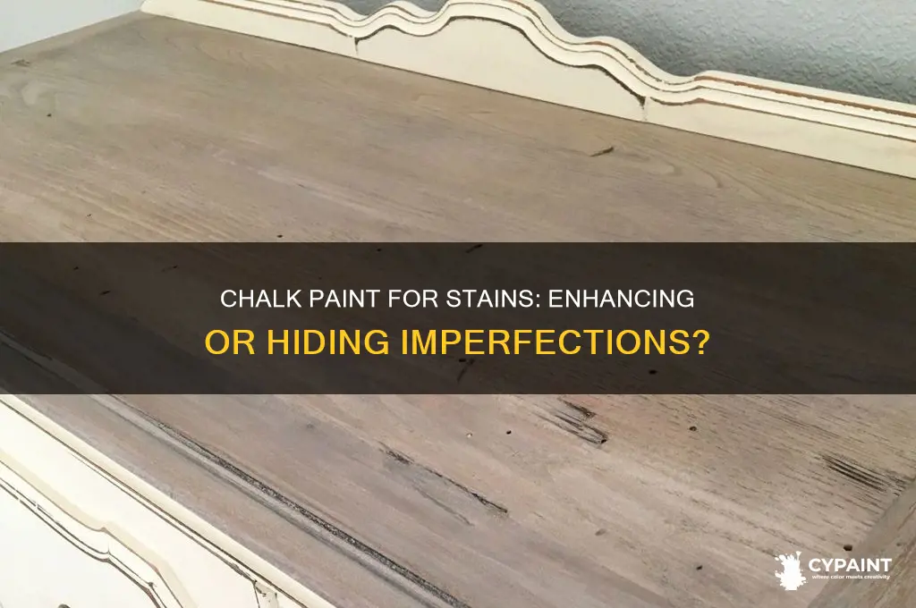 does chaulk paint help with stain effects