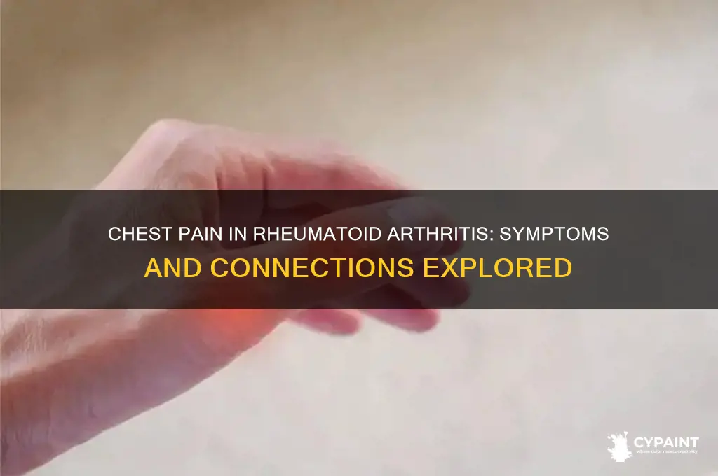 does chest paint occur in rhomatoid artarits symptoms
