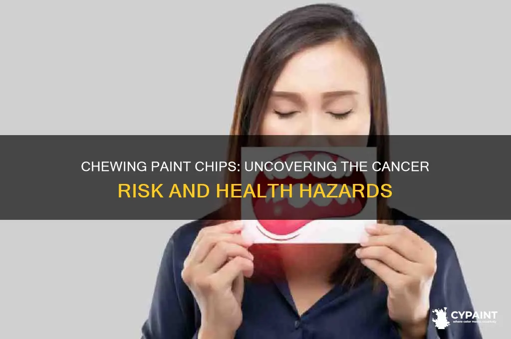 does chewing paint led give you cancer