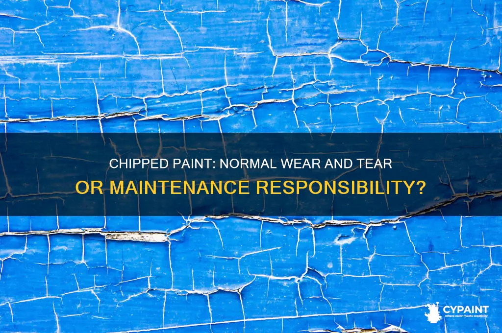 does chipped paint count as wear and tear