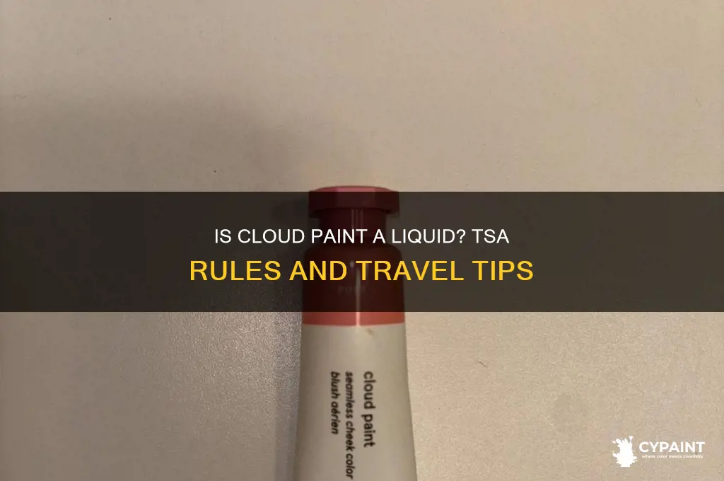 does cloud paint count as a liquid