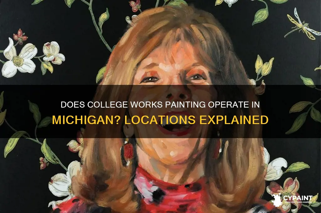 does college work painting have locations in mi