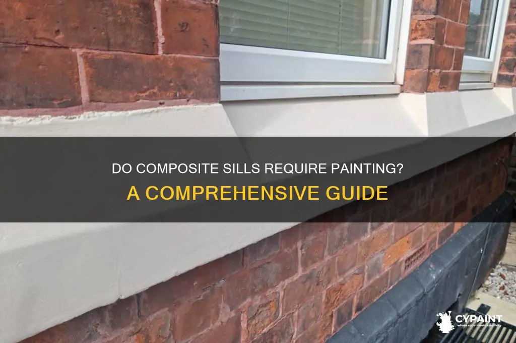 does composite sills have to be painted