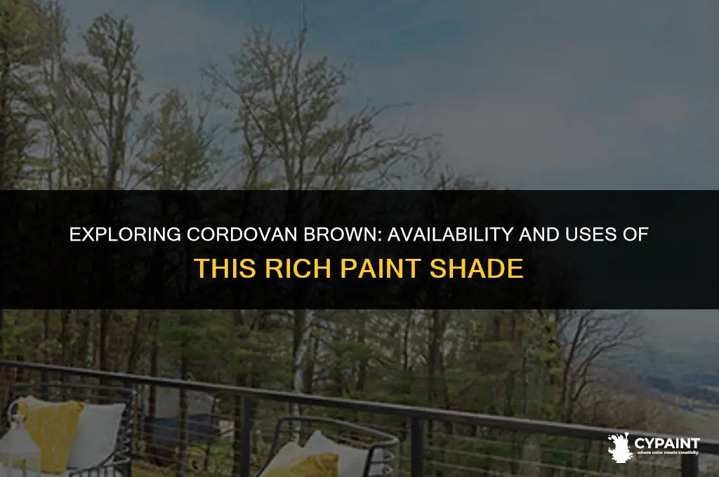 does cordovan brown paint come in a can