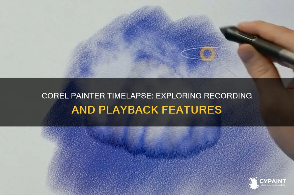 does corel painter have a timelapse feature