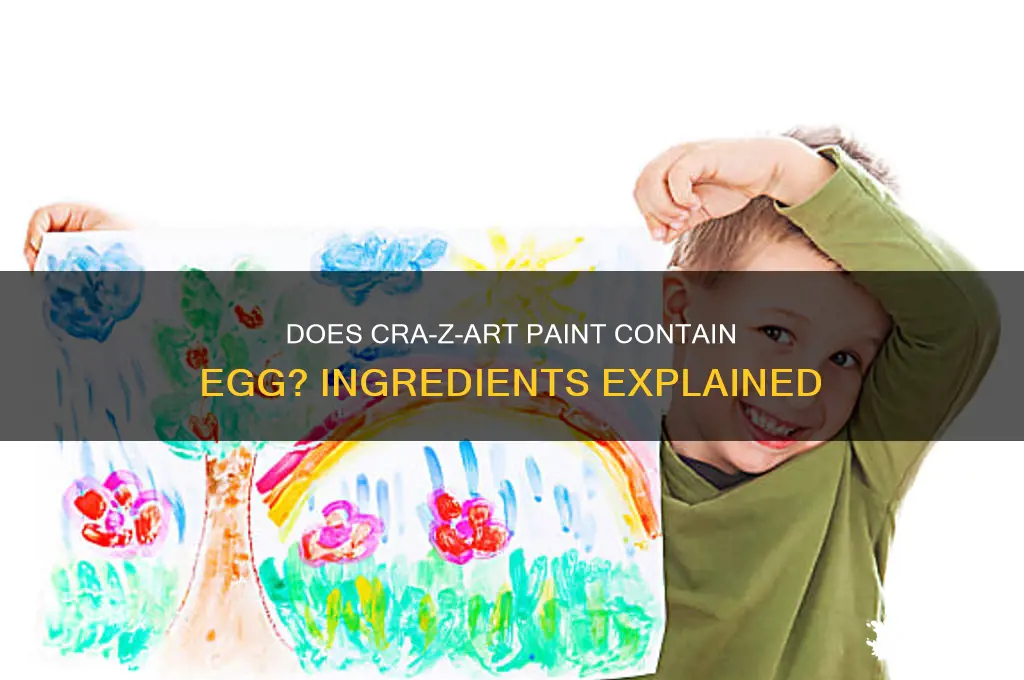 does cra z art paint contain egg