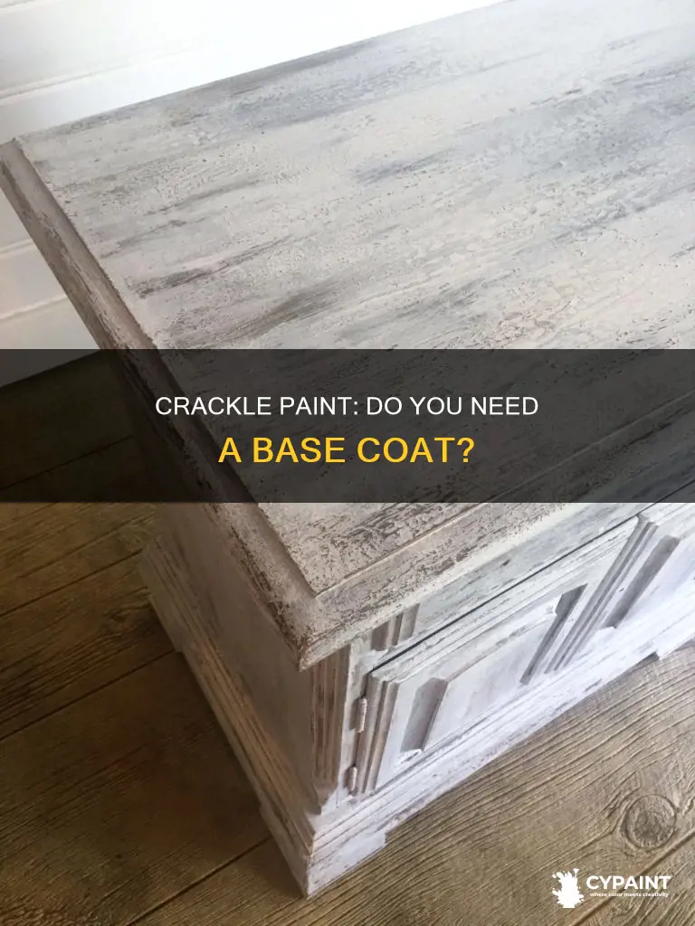 does crackle paint have to have a base coat