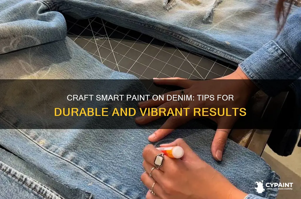 does craft smart paint work on denim