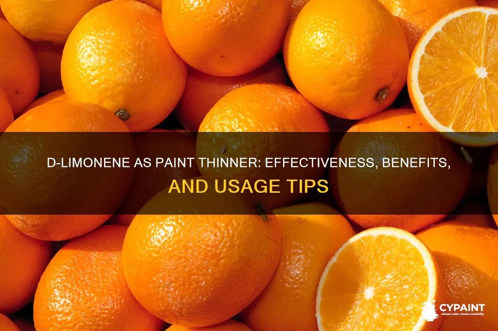 does d-limonene work as a paint thinner