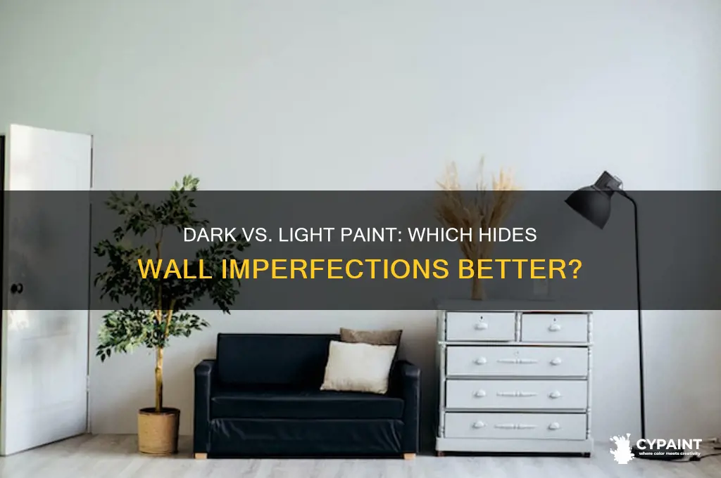 does dark or light paint hide imperfections better