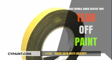 Will Double-Sided Scotch Tape Damage or Remove Paint Surfaces?