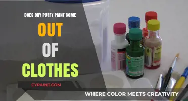 Removing Dry Puffy Paint Stains from Clothes: Tips and Tricks