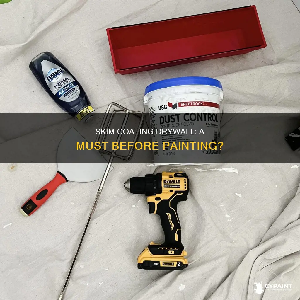 does drywall have to be skim coated before painting
