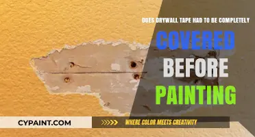 Drywall Tape Coverage: Must It Be Fully Concealed Before Painting?
