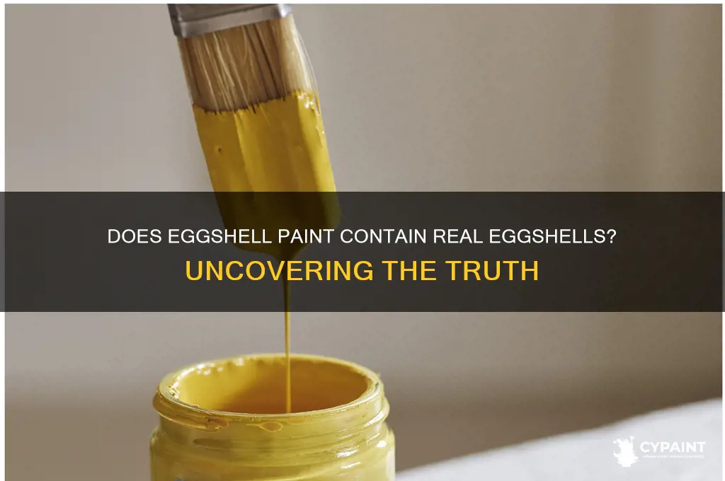 does eggshell paint have eggshell in it