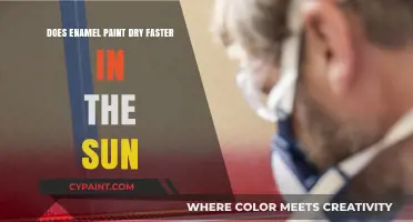 Sunlight's Impact: Does Enamel Paint Dry Faster Outdoors?